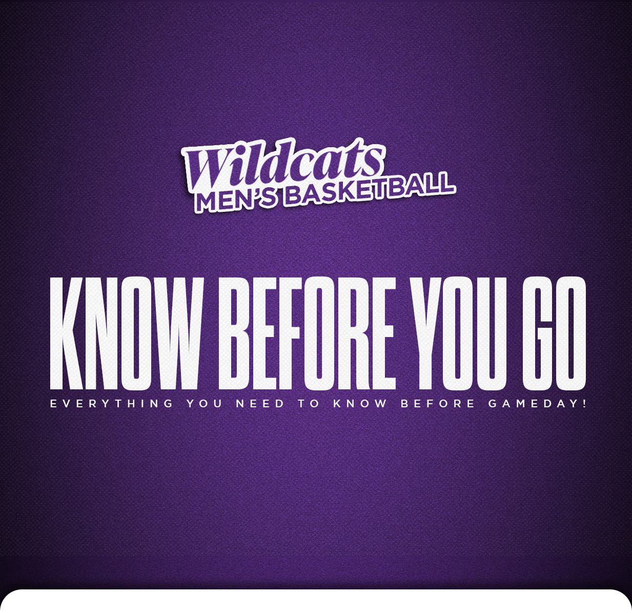 Northwestern Basketball Gameday Guide Mobile Header