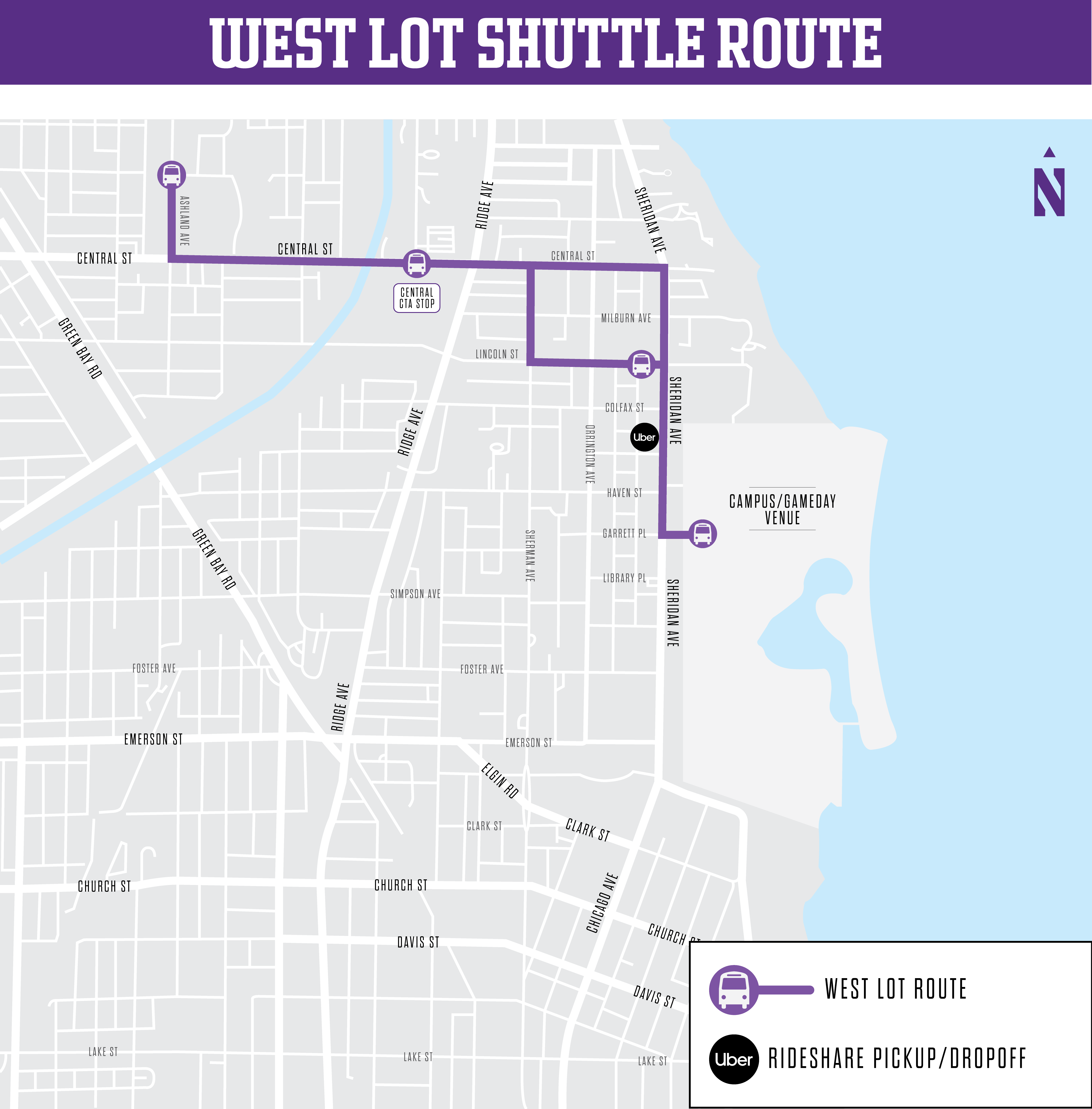 Staff Shuttle Map