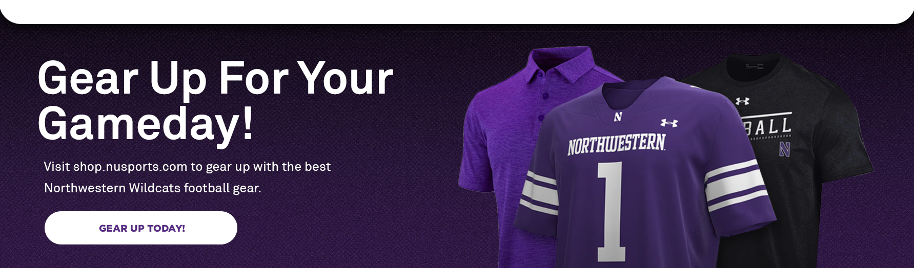 Shop Northwestern Football Gear